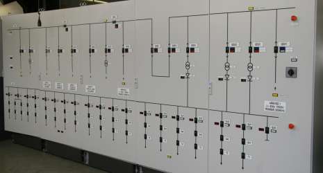 Traction sub-station control panel